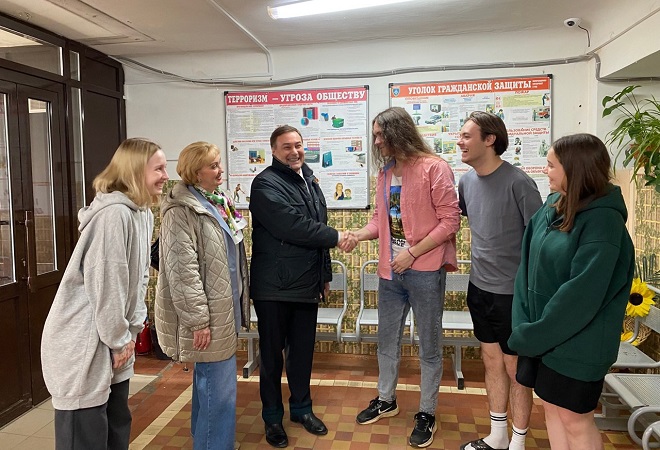 Председатель Попечительского совета Сыктывкарского госуниверситета Юрий Колмаков встретился со студентами