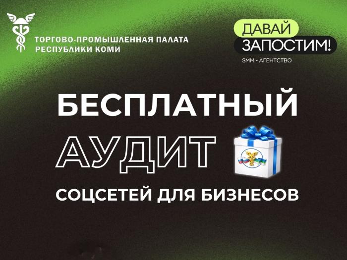 Члены ТПП Коми могут получить бесплатный аудит социальных сетей от ведущего маркетингового агентства региона