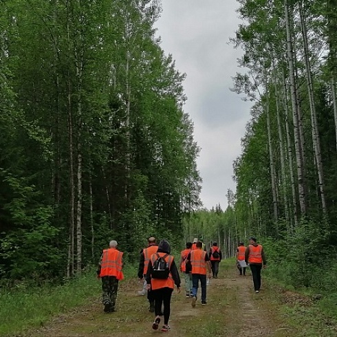Участникам семинара "От леса до магазина" показали сертифицированный лесной участок "Жешартского ЛПК" 