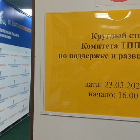 Состоялся круглый стол комитета ТПП Коми по поддержке и развитию малого и среднего предпринимательства