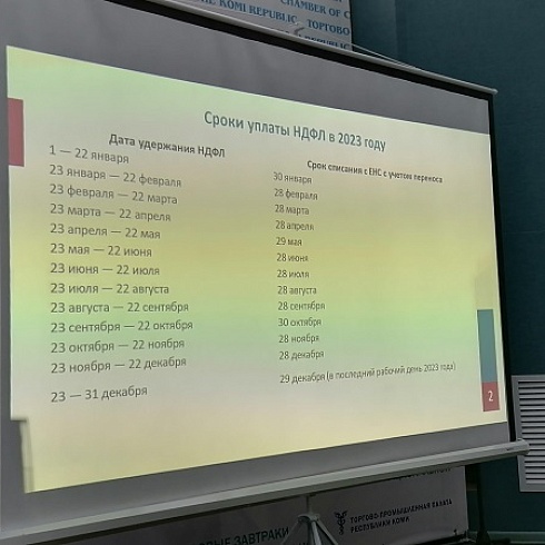 На площадке ТПП Коми налоговики ответили на вопросы бизнеса о переходе на единый налоговый счет