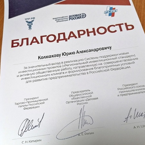Совет деловых объединений России поблагодарил руководителей региональных ТПП за содействие в работе по реализации регинвестандарта