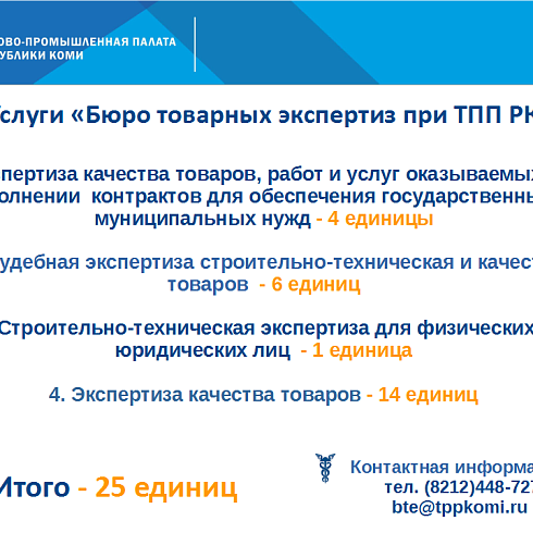 Отчет о деятельности ТПП Коми за ноябрь 2022 года.