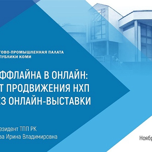ТПП Коми в онлайн-формате представила кировским предпринимателям проект по организации и проведению онлайн-выставок