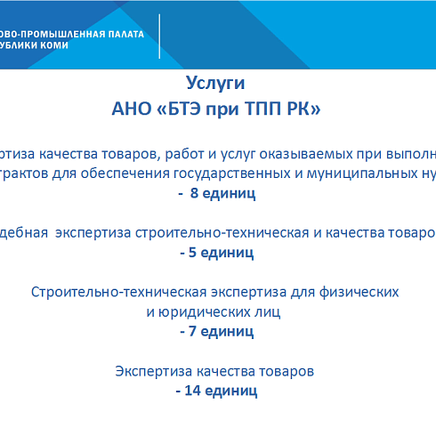 Отчет о деятельности ТПП Коми за апрель 2022 года.