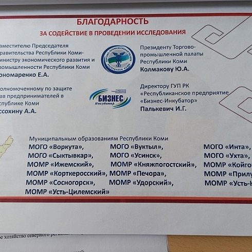 Сыктывкарский государственный университет провел исследование факторов развития предпринимательства в условиях Севера и Арктики