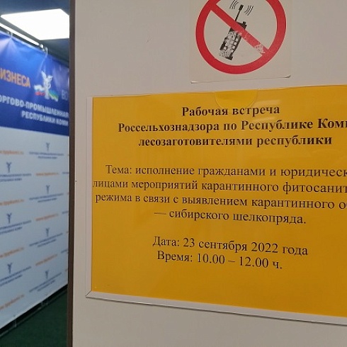 Россельхознадзор по Коми и лесозаготовители обсудили вопросы взаимодействия в условиях фитосанитарного карантина по сибирскому шелкопряду