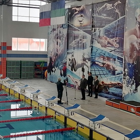 Юрий Колмаков принял участие в церемонии открытия чемпионата и первенства Республики Коми по плаванию