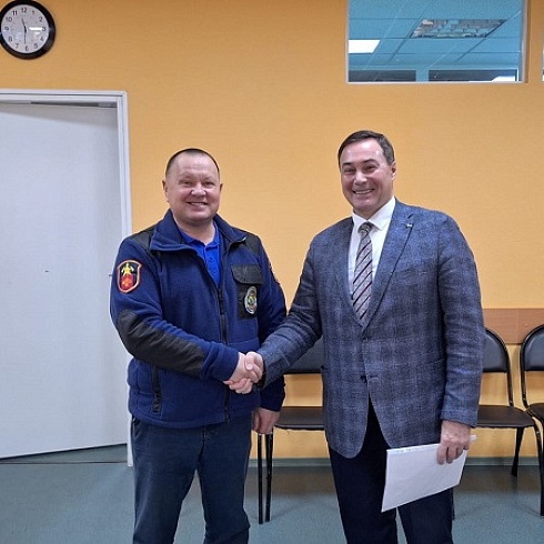 Юрий Колмаков провел рабочую встречу с Николаем Поповым, председателем Коми республиканского отделения «Всероссийского добровольного пожарного общества»