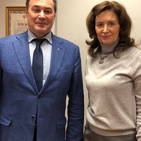 президент ТПП Коми Юрий Колмаков, ректор МИМОП Анна Палагина