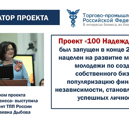 Дети предпринимателей из Коми примут участие в программе «100 надежд бизнеса» ТПП России
